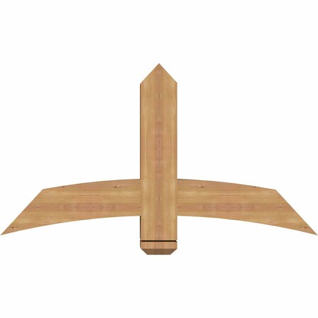 Ekena Millwork Bellingham Timber Gable Bracket, Western Red Cedar, 48"W x 26"H x 5 1/2"D x 5 1/2"F, 13/12 Pitch GBW048X26X0606BEL00SWR